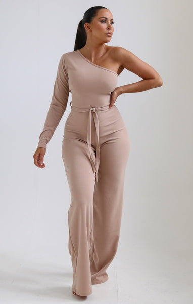 QIANA™ - Elegant Wide Leg Neck Tie Sleeveless Summer Jumpsuit