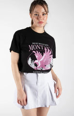 White Denim Pleated Mini Skirt - Cassara