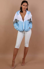 Sky Blue Windbreaker Jacket - Willa