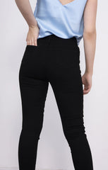 Black High Waist Skinny Stretch Jeans - Vivara