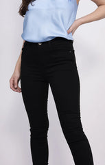 Black High Waist Skinny Stretch Jeans - Vivara