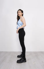 Black High Waist Skinny Stretch Jeans - Vivara