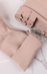 Beige Chunky Platform Knee High Boots - Miriana