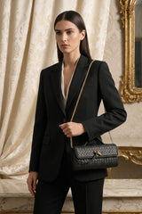 Black Clutch Shoulder Bag 