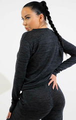 Charcoal Loungewear Tracksuit Set - Maria