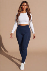 Navy Fleece High Waisted Leggings – Fore