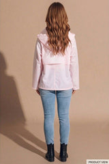 Pink Waterproof Hooded Mac Jacket - Lori