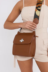 Brown Bee Cross Body Shoulder Bag - Jackie