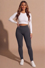 Charcoal Fleece High Waisted Leggings – Fore