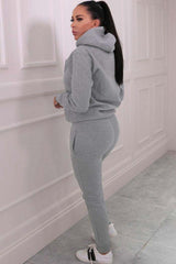 Grey Hoodie & Joggers Tracksuit Set - Bellamy