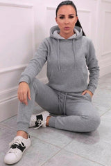 Grey Hoodie & Joggers Tracksuit Set - Bellamy