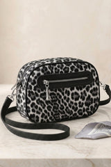 Grey Leopard Print Crossbody Bag – Nova