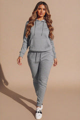 Grey Hoodie & Joggers Tracksuit Set - Bellamy