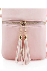 Pink Tassel Crossbody Bag - Simone