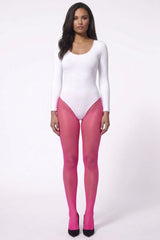 Pink Fishnet Tights - Sovo