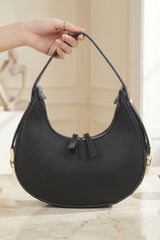 Black Crescent Shoulder Bag- Byona