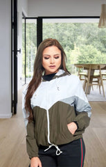 Khaki Windbreaker Jacket - Willa