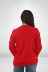 Red Festive “Hands Off My Pud” Christmas Pudding Graphic Jumper – Tilly