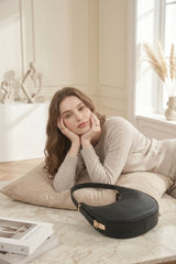 Black Crescent Shoulder Bag- Byona