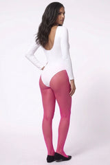 Pink Fishnet Tights - Sovo