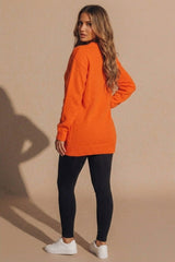 Orange Pumpkin Face Knitted Jumper - Hyperx