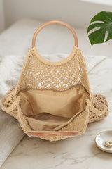 Camel Crochet Woven Crossbody Bag –  Butano