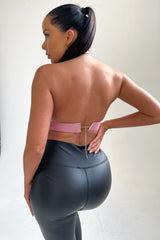 Pink Halter Neck Open Back Chain Mail Tassel Top - Dani