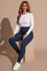 Navy Fleece High Waisted Leggings – Fore