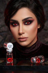 Red Devil Wicked Eyes Special Contact Lenses - Fx