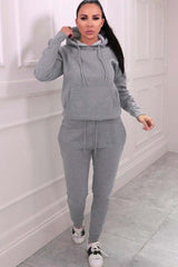 Grey Hoodie & Joggers Tracksuit Set - Bellamy
