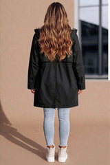 Black Parka with Leopard Print Lining Reversible Hooded Jacket – Skye