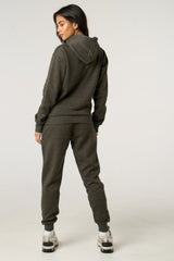 Charcoal Hoodie & Cuffed Joggers Loungewear Set - Bellamy