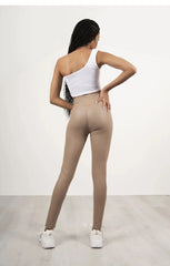 Mocha Pu High Waisted Legging -  Nicki