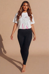 White Abstract Face Print Oversized T-Shirt Pack of 2 - Jynava
