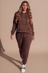 Chocolate Hoodie & Skinny Joggers Tracksuit Set - Bellamy