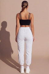 Black Rib Double Strap Crop Top - Emarise