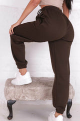 Chocolate Cuffed Joggers - Lizzie