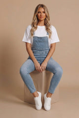 Light Blue Wash Denim Dungaree- Pinya