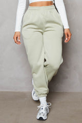 Sage Oversized High Waisted Shirred Drawstring Pocket Detail Cuffed Joggers - Samira