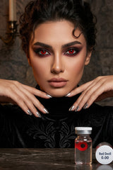 Red Devil Wicked Eyes Special Contact Lenses - Fx