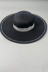 Black Diamond Felt Ribbon Hat - Mazie