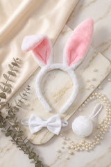 Pink Halloween Bunny Rabbit Ears Headband - Catherine