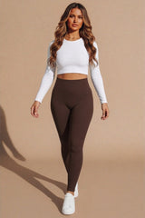 Brown Fleece High Waisted Leggings – Fore
