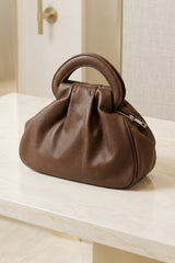 Chocolate Bow Detail Top Handbag - Reynx