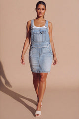 Light Blue Wash Denim Dress - Sahara