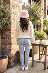 Pink Faux Fur Bucket Fluffy Soft Winter Hat- Sona