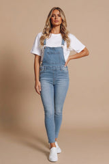 Light Blue Wash Denim Dungaree- Pinya