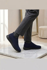 Navy Knitted Lightweight Walking Shoes - Juniper