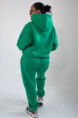 Green Hoodie & Joggers Tracksuit Set - Bellamy