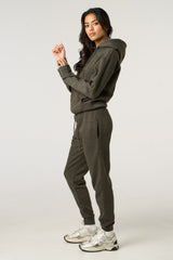 Charcoal Hoodie & Cuffed Joggers Loungewear Set - Bellamy